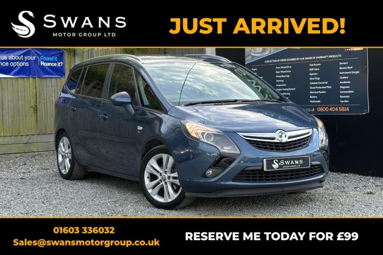 VAUXHALL ZAFIRA TOURER 1.4 i Turbo SRi Blue Manual Petrol 2015