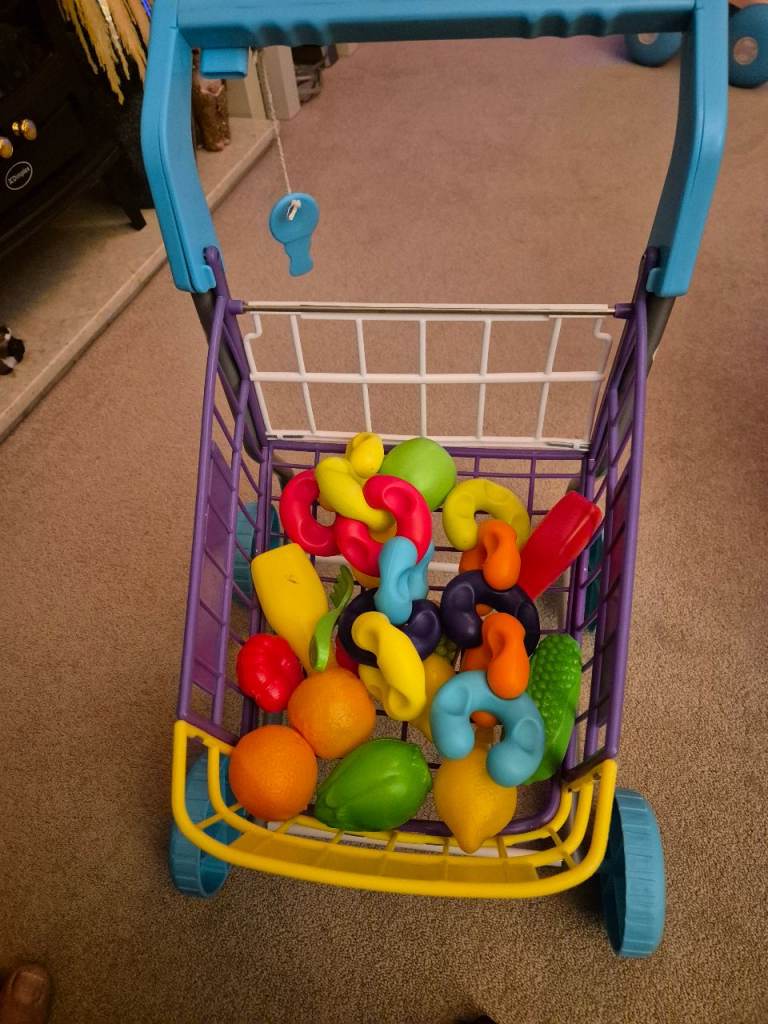 image for Kids shopping trolley and sit and ride