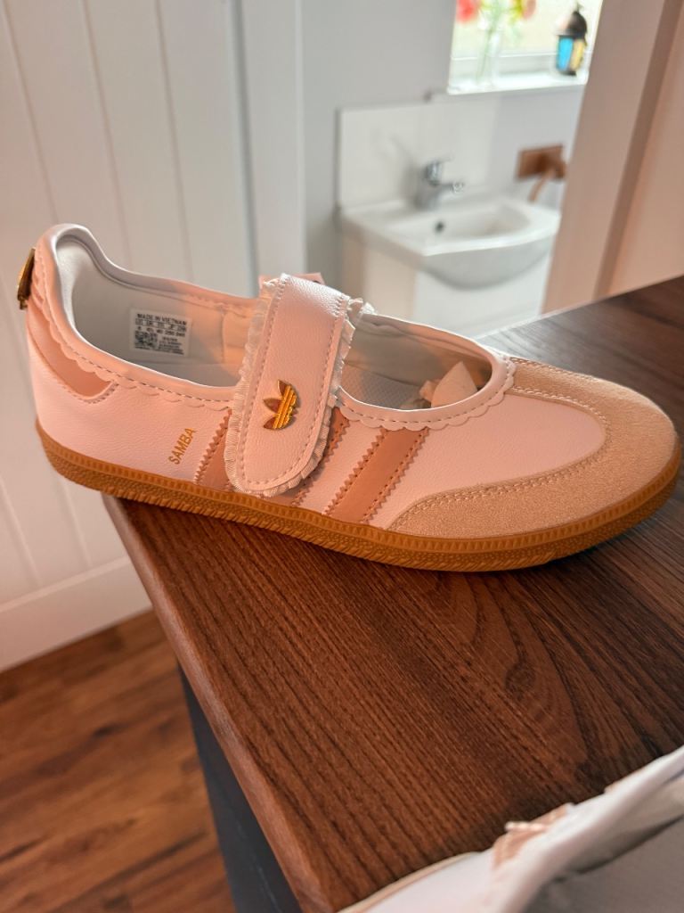 Adidas Samba Mary Jane Shoes - Pink, And white BRAND NEW