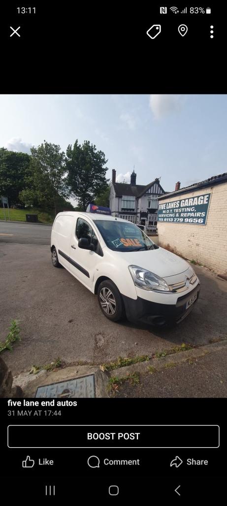 2015 Citroen Berlingo 1.6 HDi 625Kg Enterprise 75ps PANEL VAN Diesel Manual