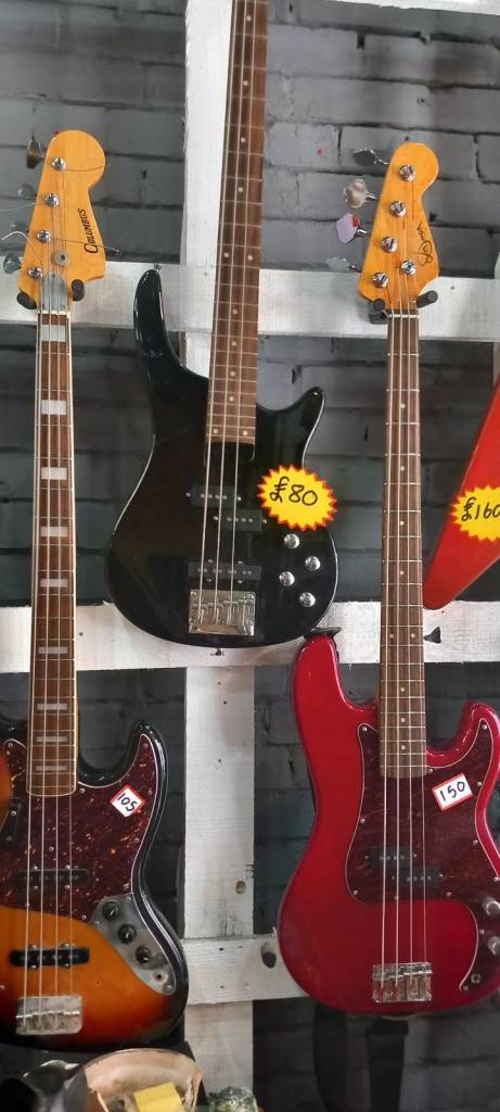 Electric, acoustic and bass guitars for sale 
