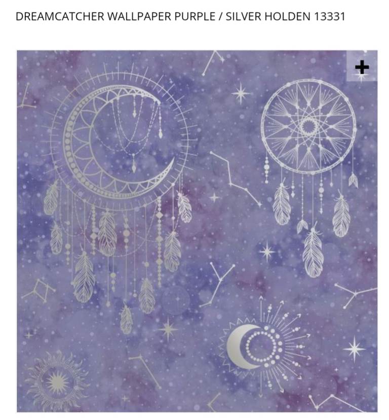 Holden Decor Dreamcatcher purple/silver wallpaper