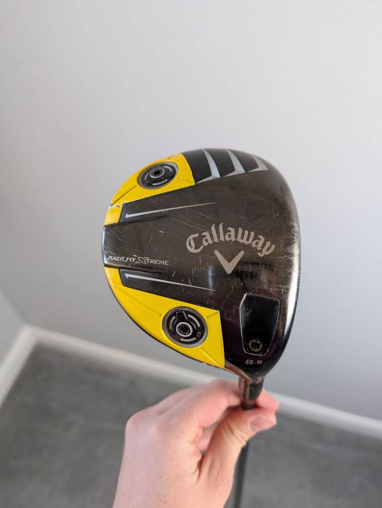 Callaway RAZR Fit XTreme 8.5° Driver Stiff Flex Matrix HD Yellow New Grip 