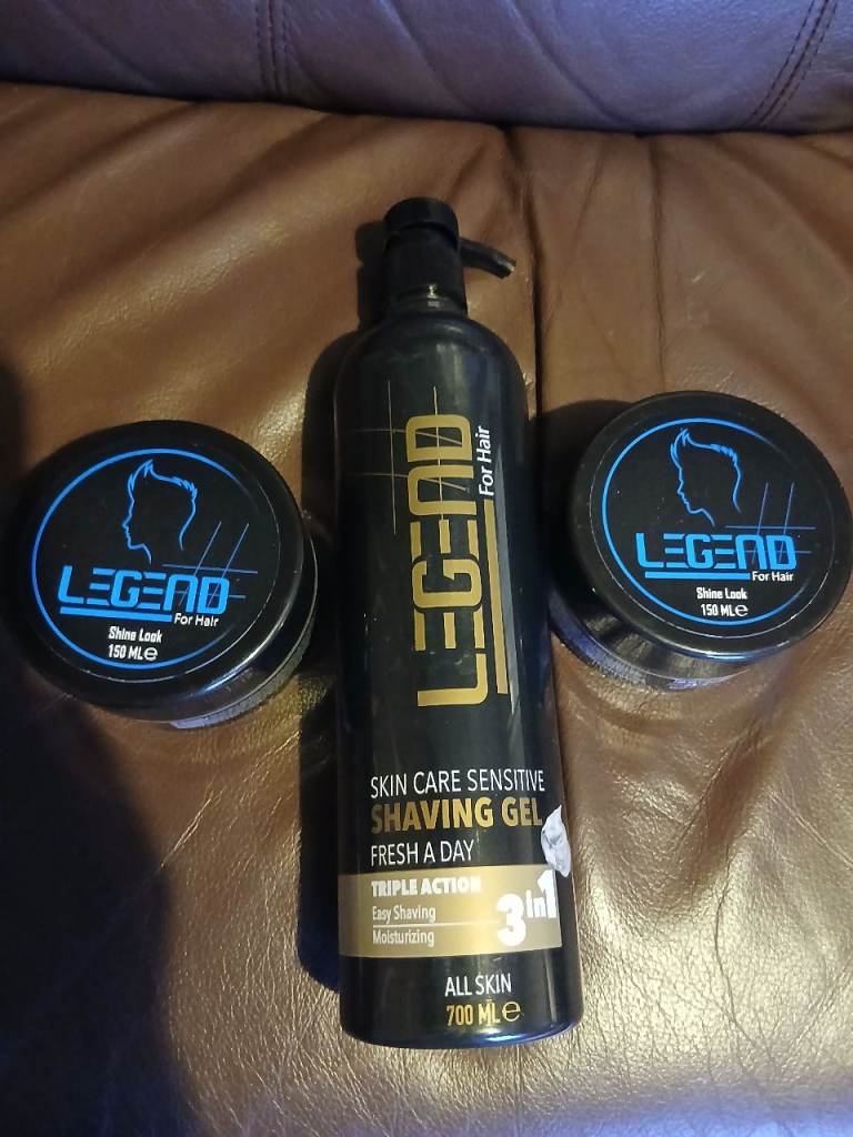 New LEGEND Shaving Gel & Hair Shine Look Set
