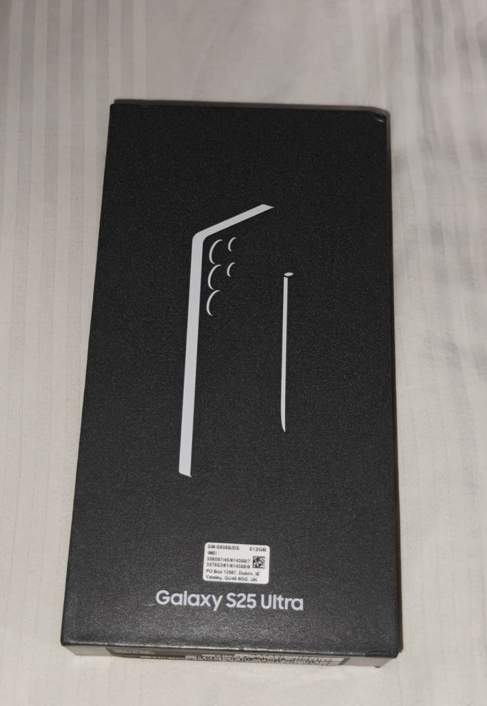 samsung galaxy s25 ultra empty box