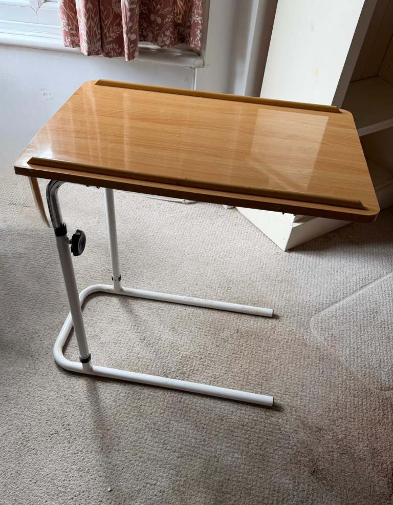 Adjustable Overbed/Chair Table - Good Condition