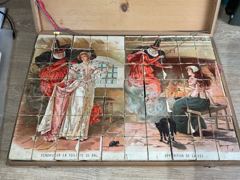 French Block puzzle box.