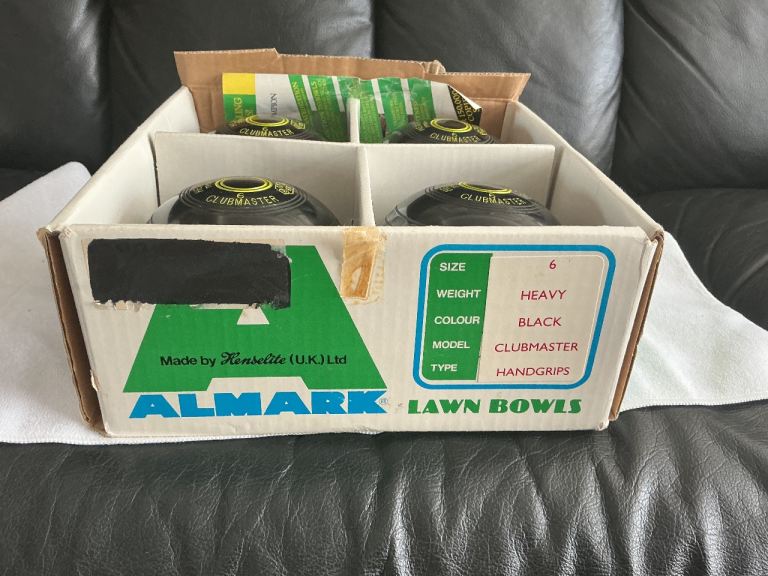 Henselite almark clubmaster size 6 heavy lawn bowl outdoor/indoor long mat