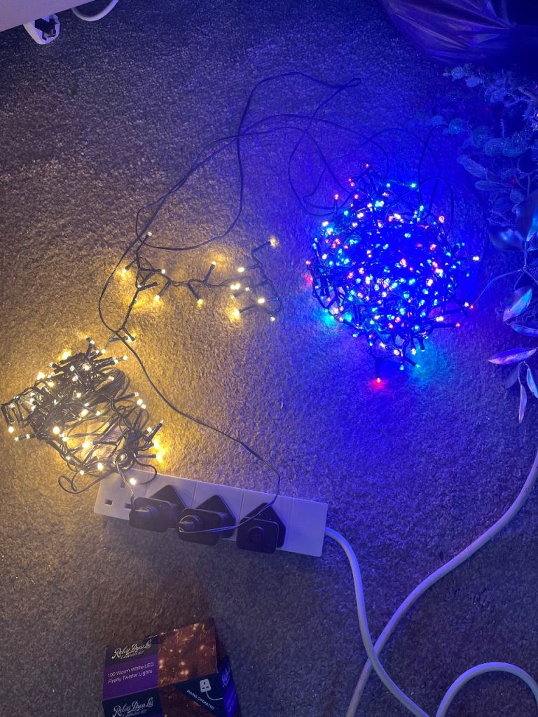 Free 7 foot pre lit Christmas tree