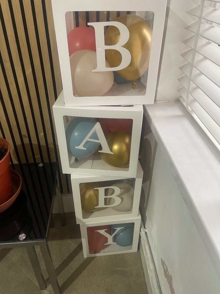Baby Shower Decoration Boxes with Balloons – As Good As New