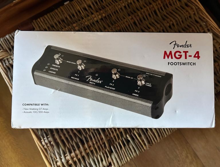 Fender MGT-4 Footswitch for Guitar Amps – New in Box