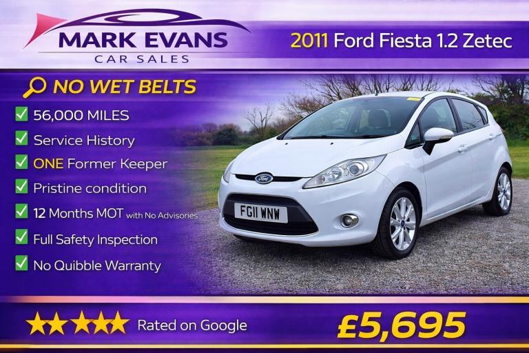 2011 Ford Fiesta 1.25 Zetec 5dr [82] HATCHBACK Petrol Manual