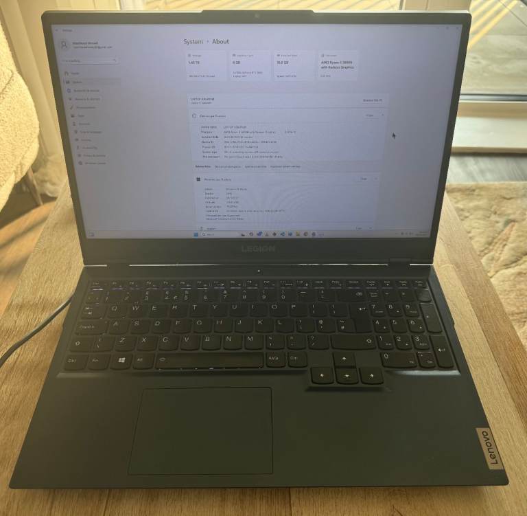 Lenovo Legion 5 15.6" Gaming Laptop | AMD Ryzen 5 5600H | 16 GB Ram | RTX 3060 6GB