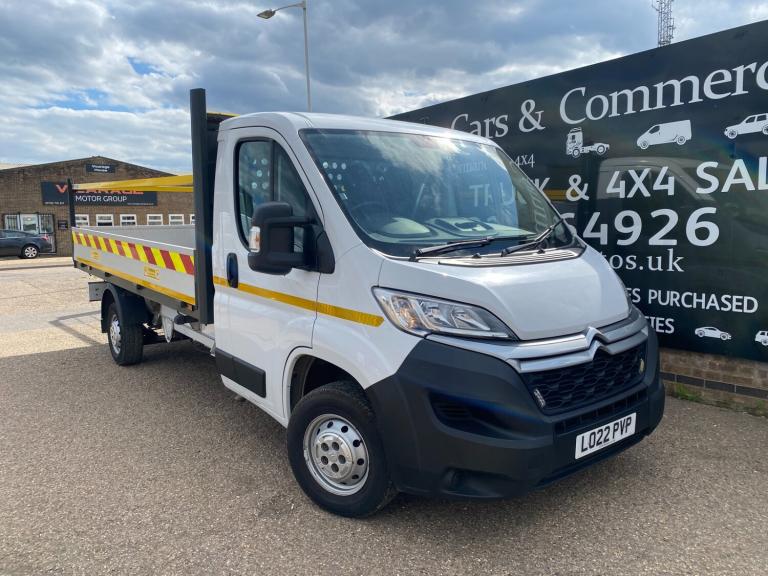 2022 Citroen Relay 35 2.2 BlueHDi 140ps XLWB L4 DROPSIDE PICK UP 99K FSH 1 OWNER AC CRUISE 4M  Dr...