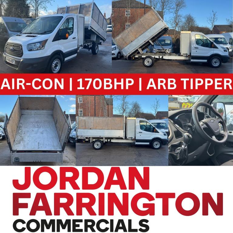 2019 68 reg FORD TRANSIT 350 ARB ARBORIST EURO 6 ALLOY BODY TOOL-POD TIPPER
