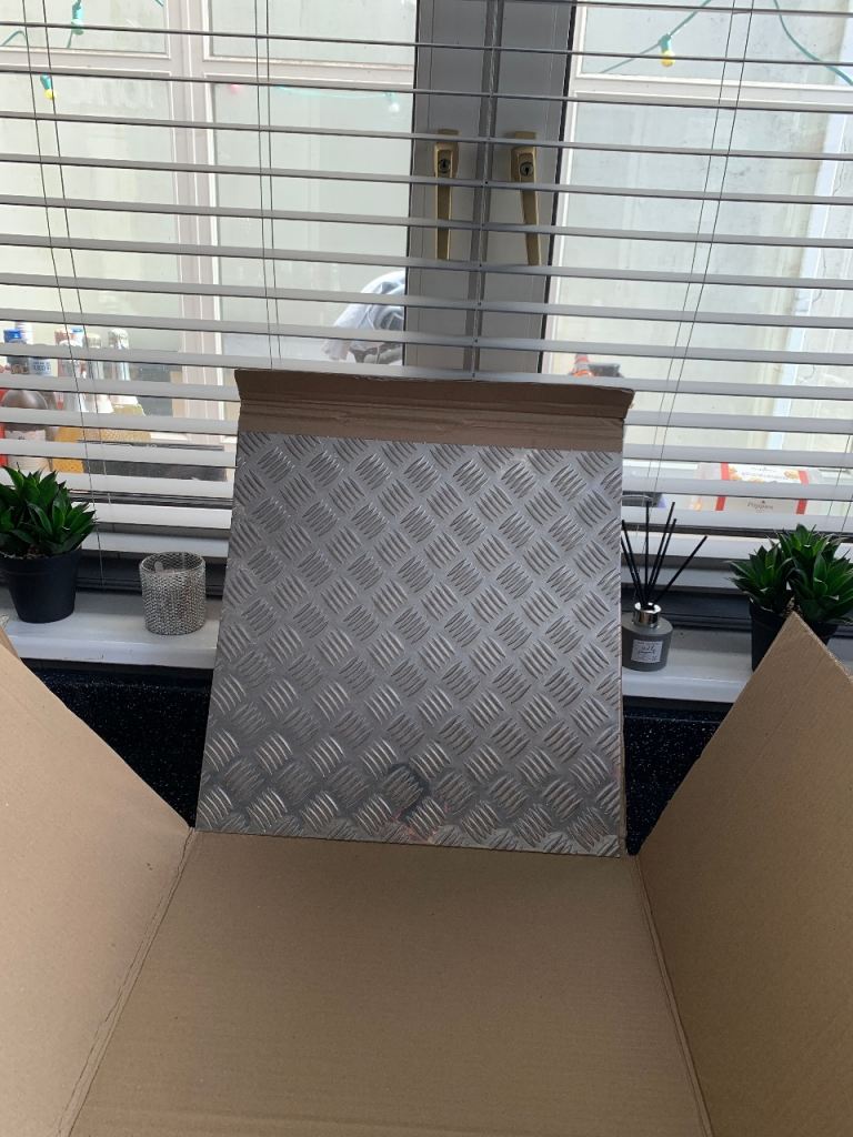 500mm x 500mm Aluminium Chequer Plate 1.5mm Thickness (Brand New)