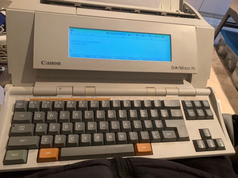 Vintage Cannon Starwriter 70 