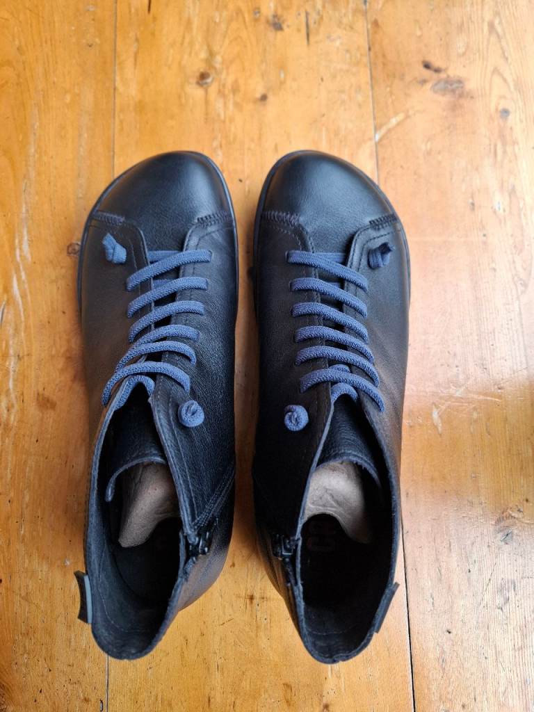 Lovely Camper Peu Black Ankle Boots Size 42