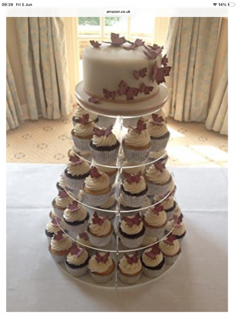 7 Tier Round Acrylic Cake and Cupcake Stand.