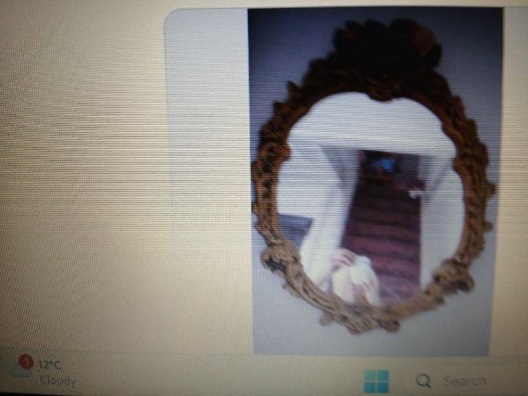 A large Antique Decorative Style Mirror