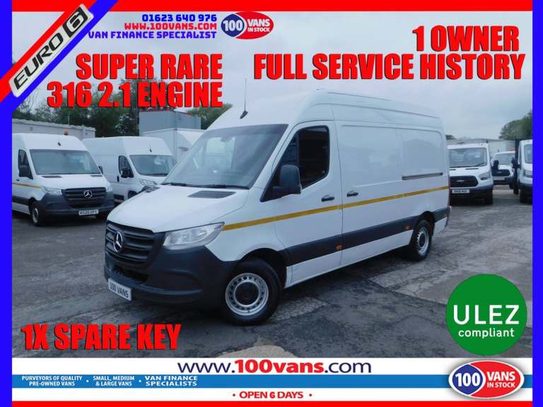 2020 Mercedes-Benz Sprinter 2.1 316 CDI Panel Van 5dr Diesel Manual RWD L2 H2 Euro 6 (s/s) (163 p...