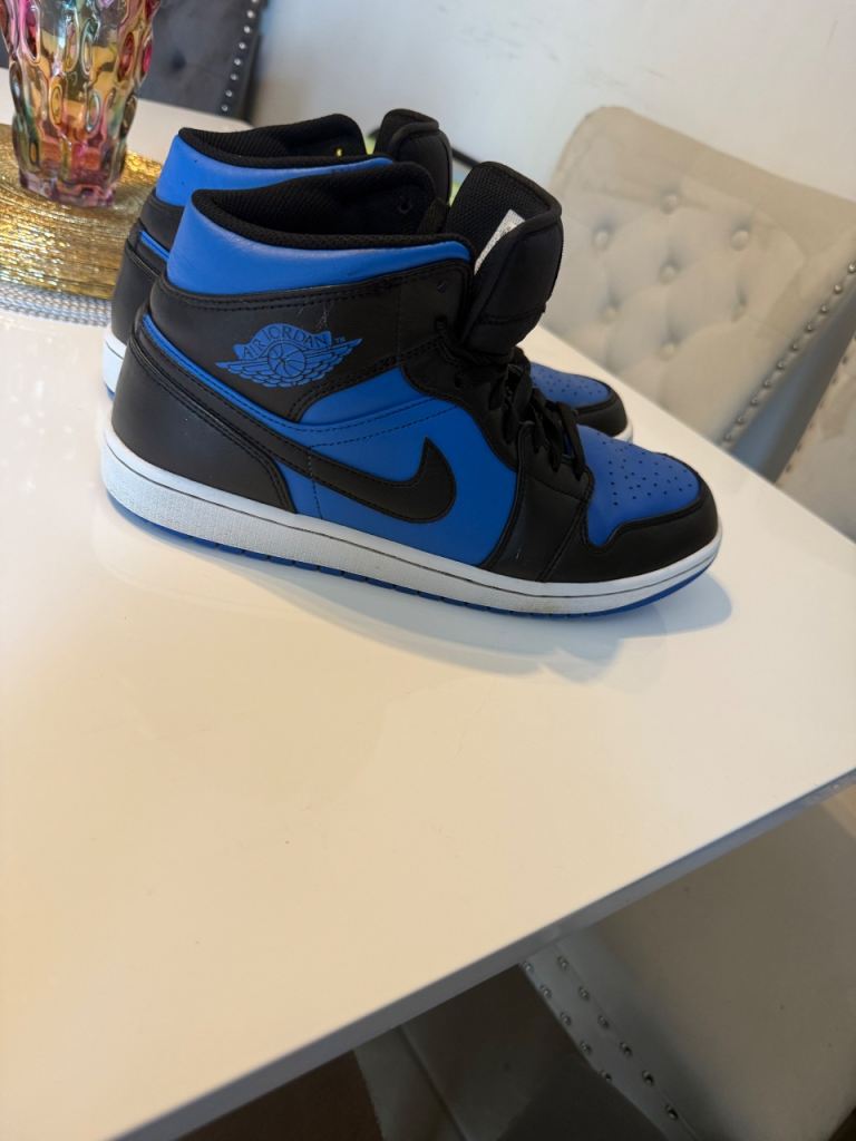 Nike Jordan Mid Trainers UK 9.5 – Black & Blue