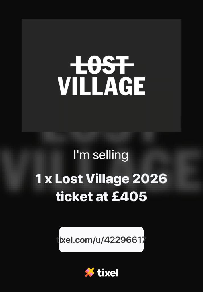 Lost Village 2026 Festival Entry Ticket - One (1x) Pass