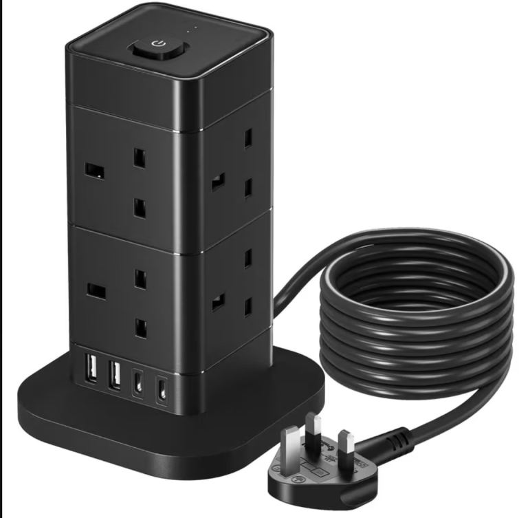 12 in 1 heavy duty Plug Surge, tower power strip