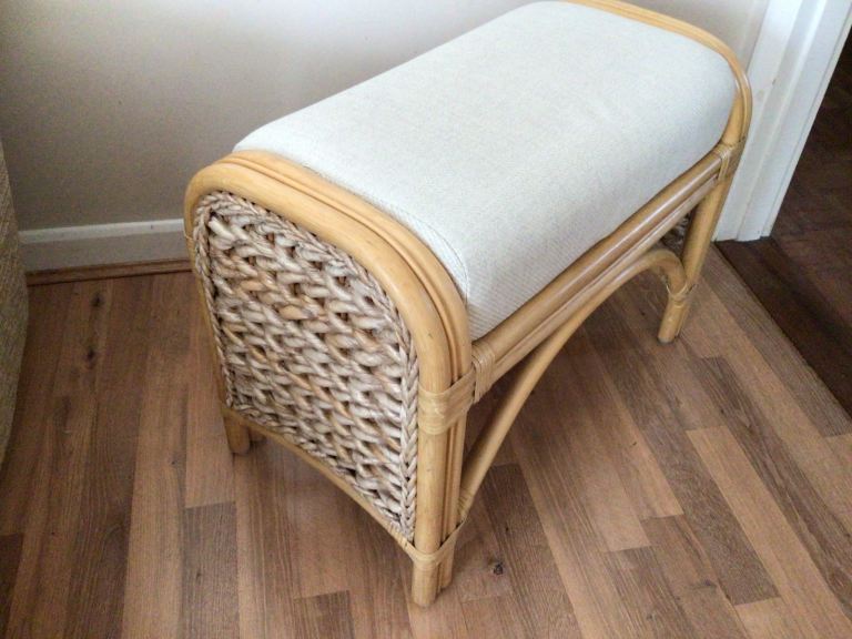 Foot Stool With Loose Cushion.