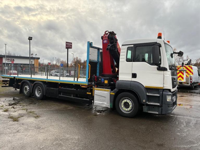 MAN/ ERF TGS 320 6X2 FLAT HMF 3220 32T RADIO REMOTE CRANE **SALE AGREED **