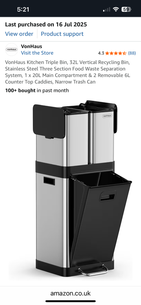 image for Bin household   3 sections (Triple)