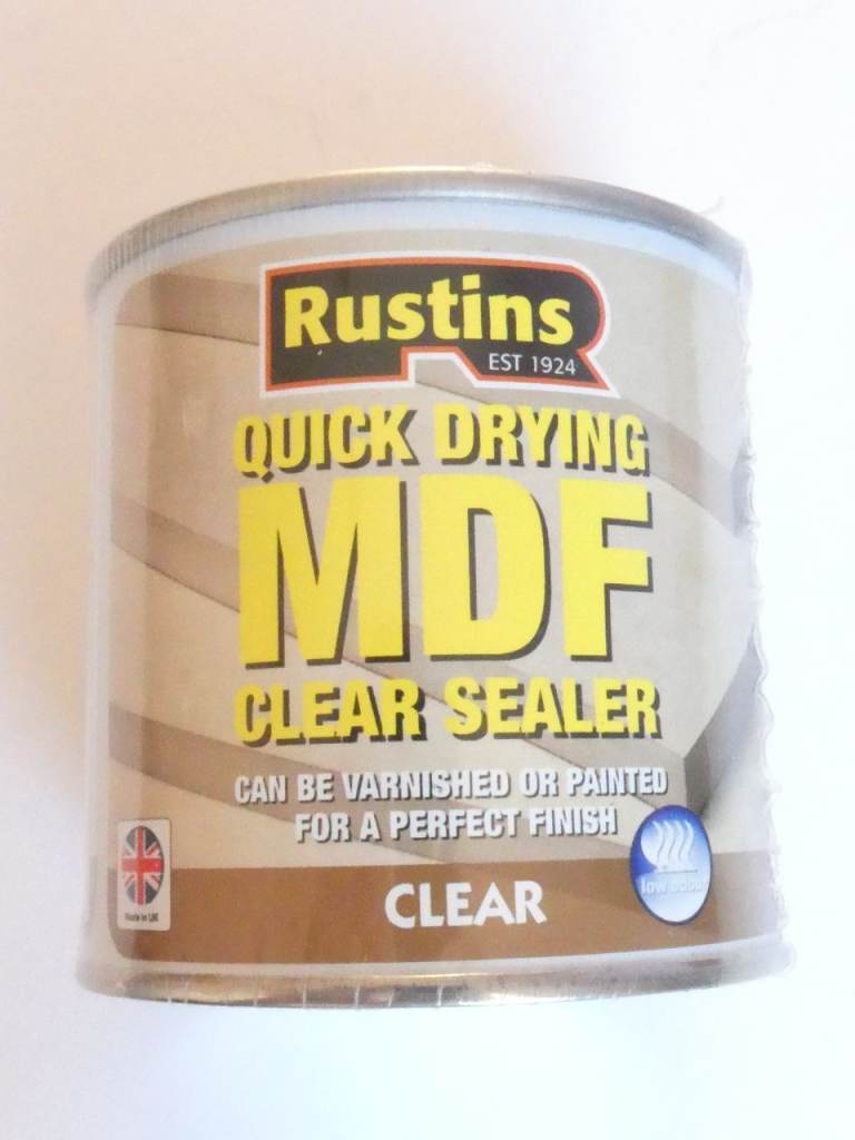 New, unopened Rustins Quick Drying MDF clear sealer ... 250ml.