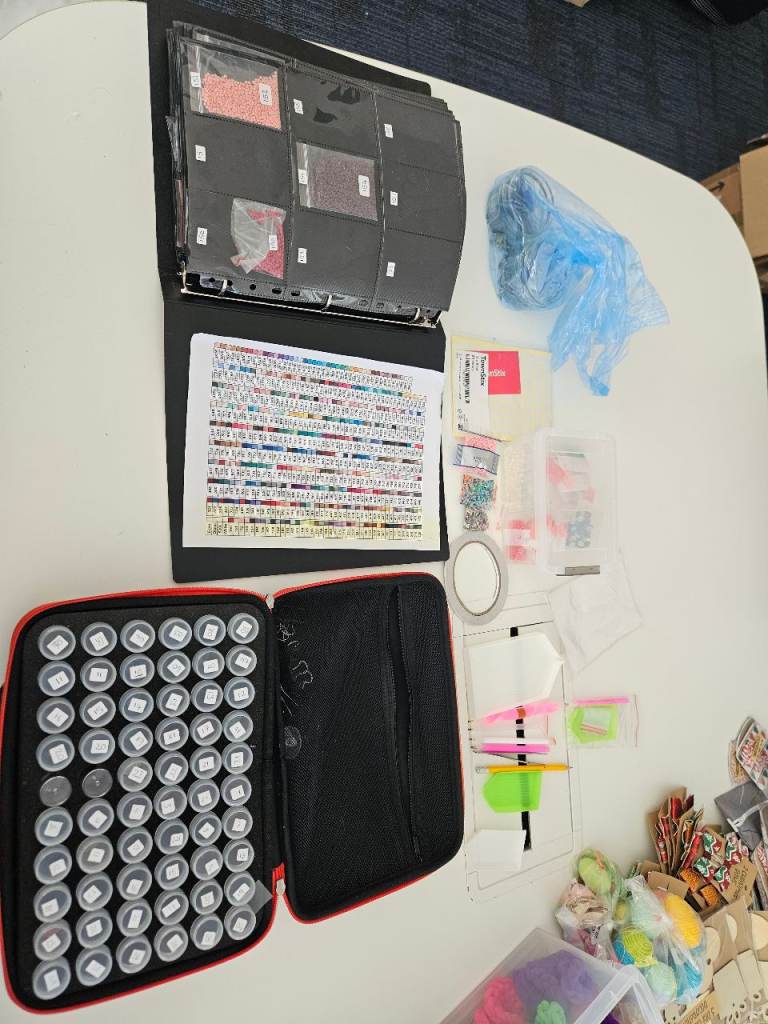diamond painting full kit bundle drills tools storage binder townstix