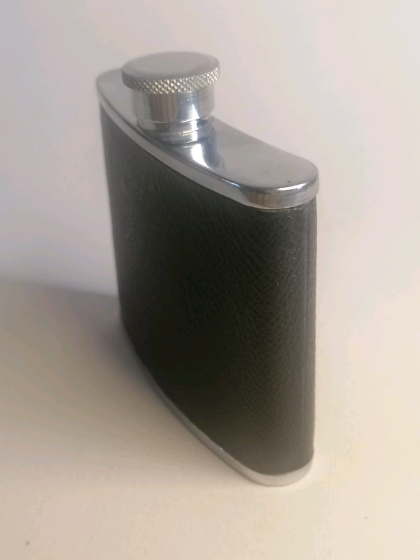 4-inch, hip flask. Made in England. 4oz.
