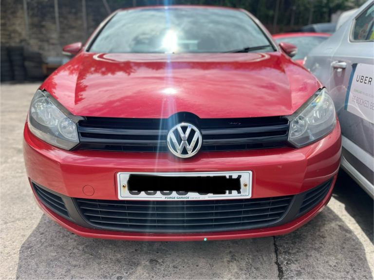 VW GOLF MK6 FRONT BUMPER COMPLETE IN PASSION RED LA3S 08-12 