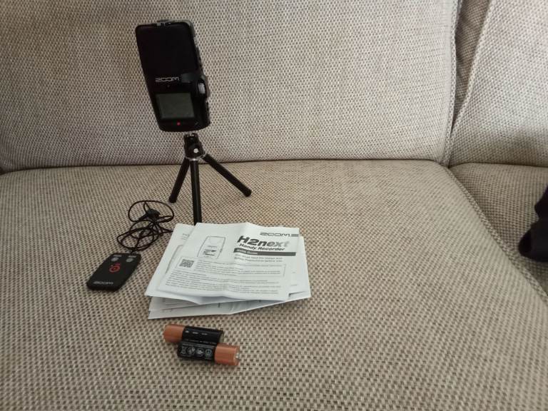 zoom H2N handy digital recorder.