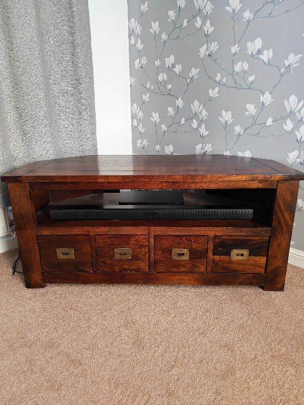 Mango Dark wood TV corner unit