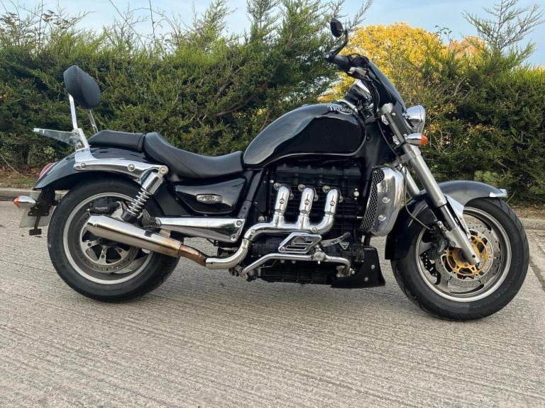 2010 59 TRIUMPH ROCKET 111 3 ROADSTER 23 BLACK CLASSIC CRUISER TOURER 11k MILES