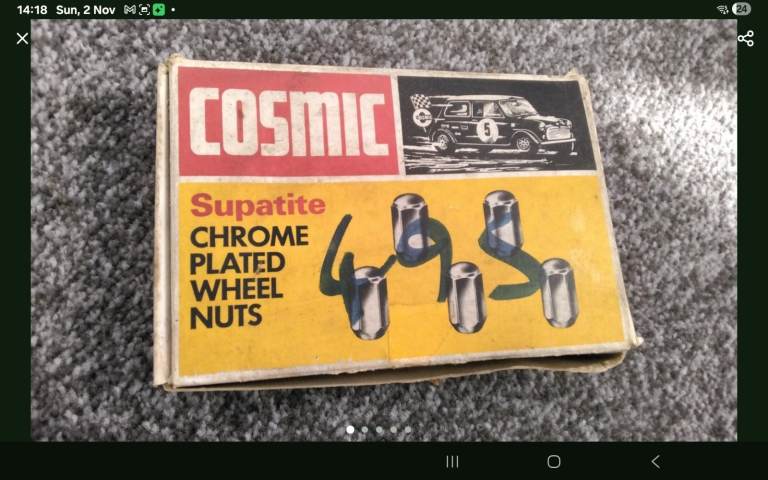 Classic car wheel nuts garage clear out find 