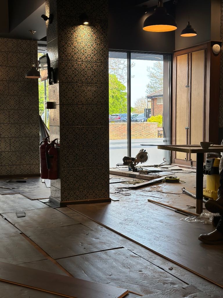 Laminate herringbone Vinyl Flooring Fitter Handyman Painter Wall Panelling 
