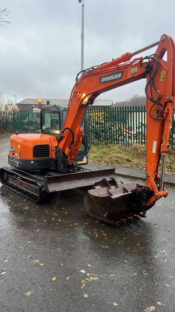 2019 DOOSAN DX85R-3 EXCAVATOR. QUICK HITCH. 8 TON