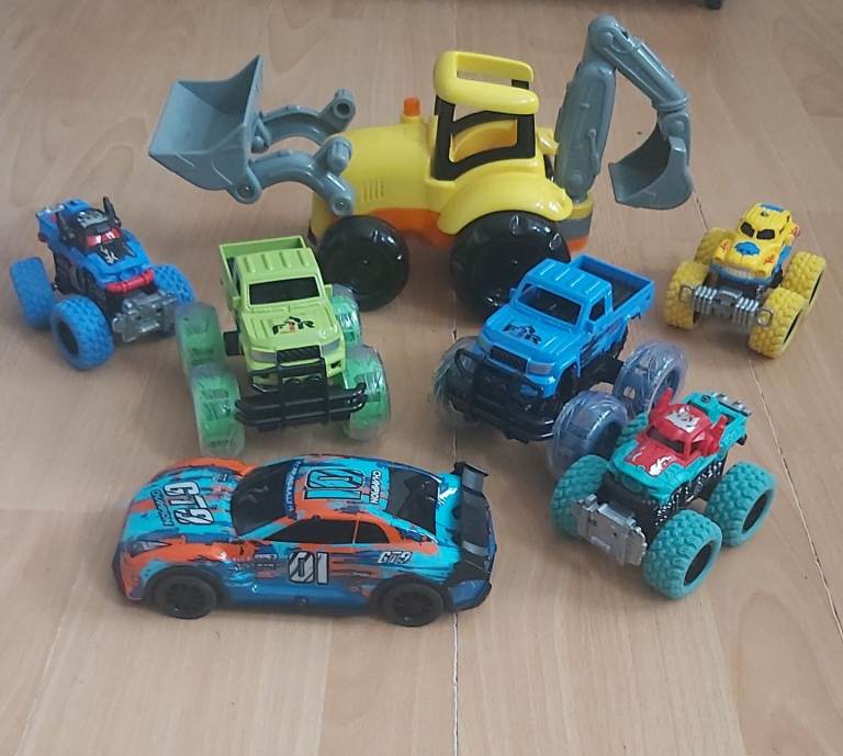 Collection of Cars , Tractor & Monster Trucks