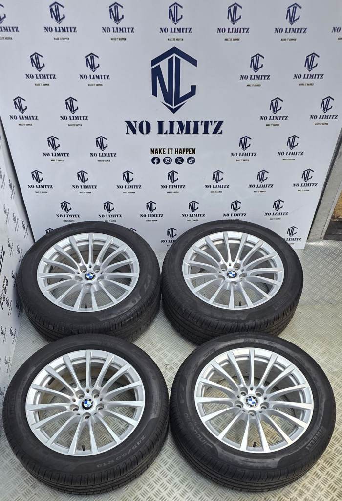 GENUINE BMW 18" 619m M-SPORT 3 SERIES 4 SERIES 5 SERIES 5x112- RUNFLAT TYRES SILVER