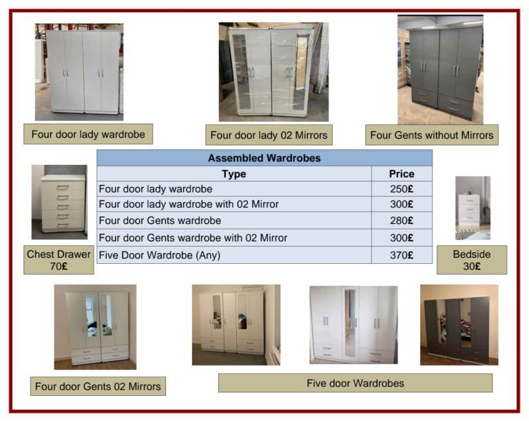 Storage wardrobes almost free