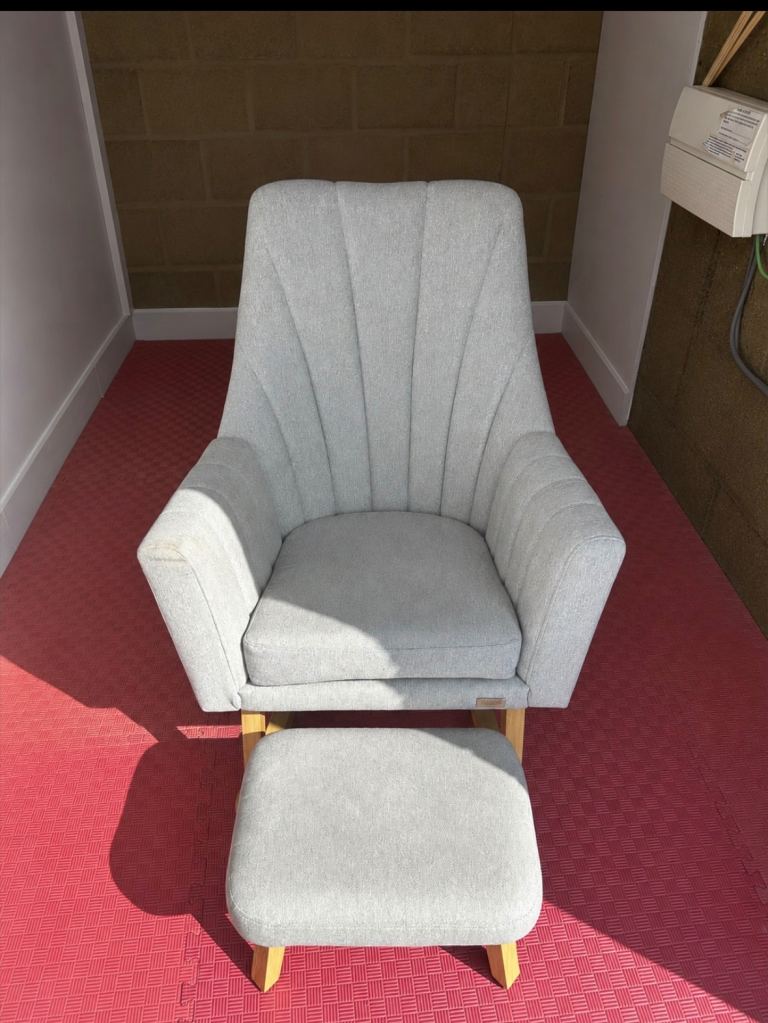 Tutti Bambini rocking chair & matching footstool 