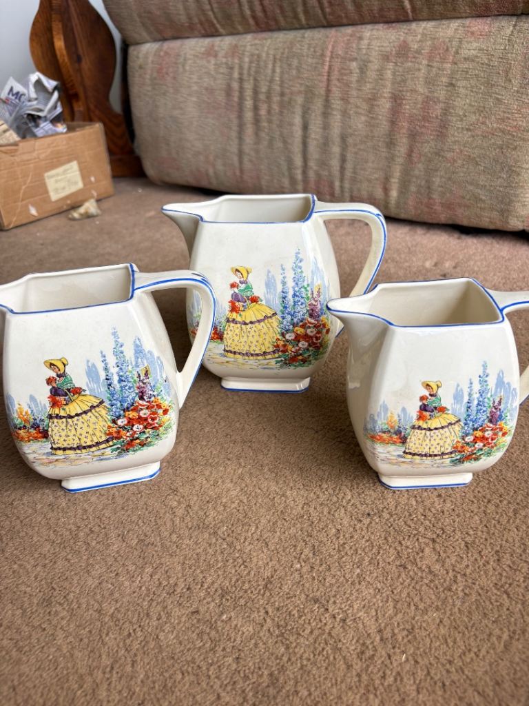 Art Deco Falconware pottery jugs
