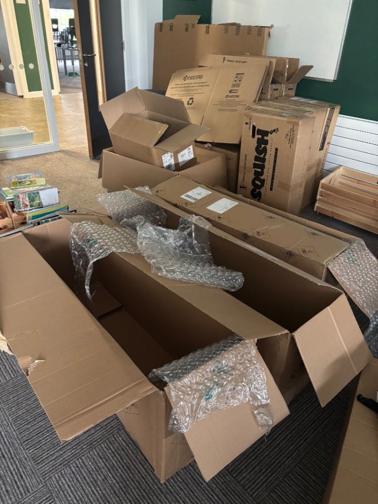Cardboard boxes