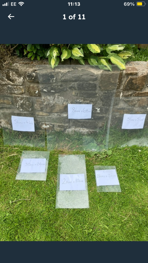 Plastic sheet 80cms x 60 cms 