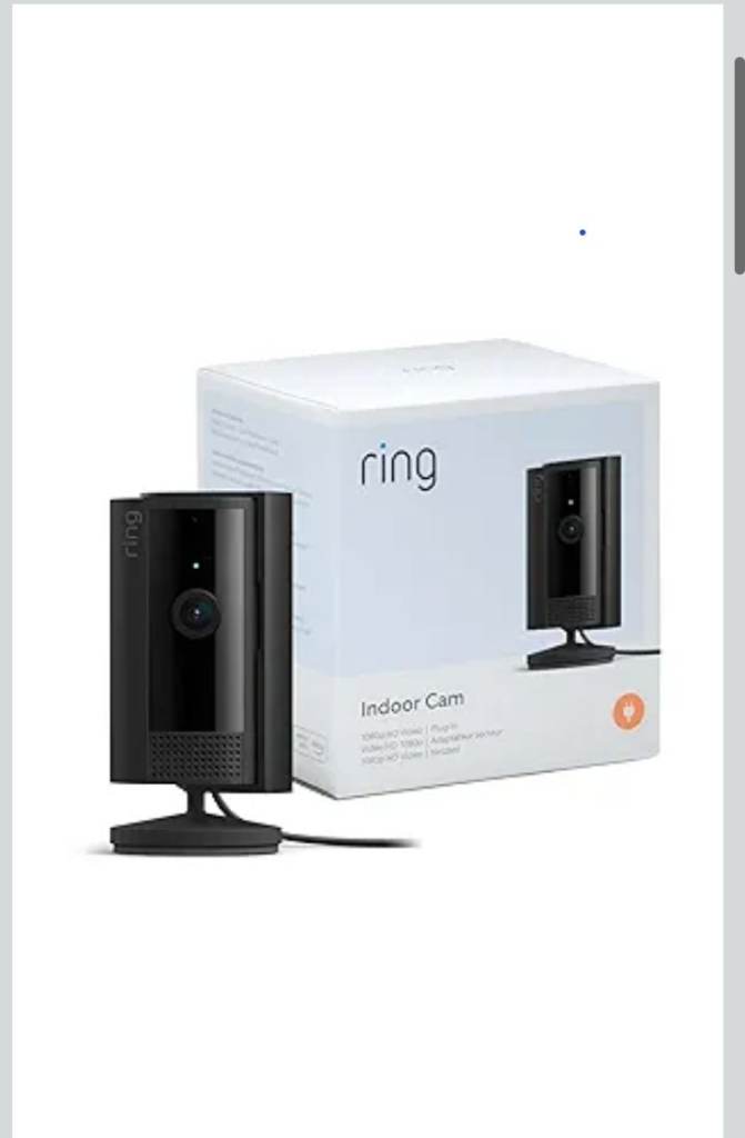 Ring Indoor Camera (2nd Gen) Plug-In Security Camera 1080p HD