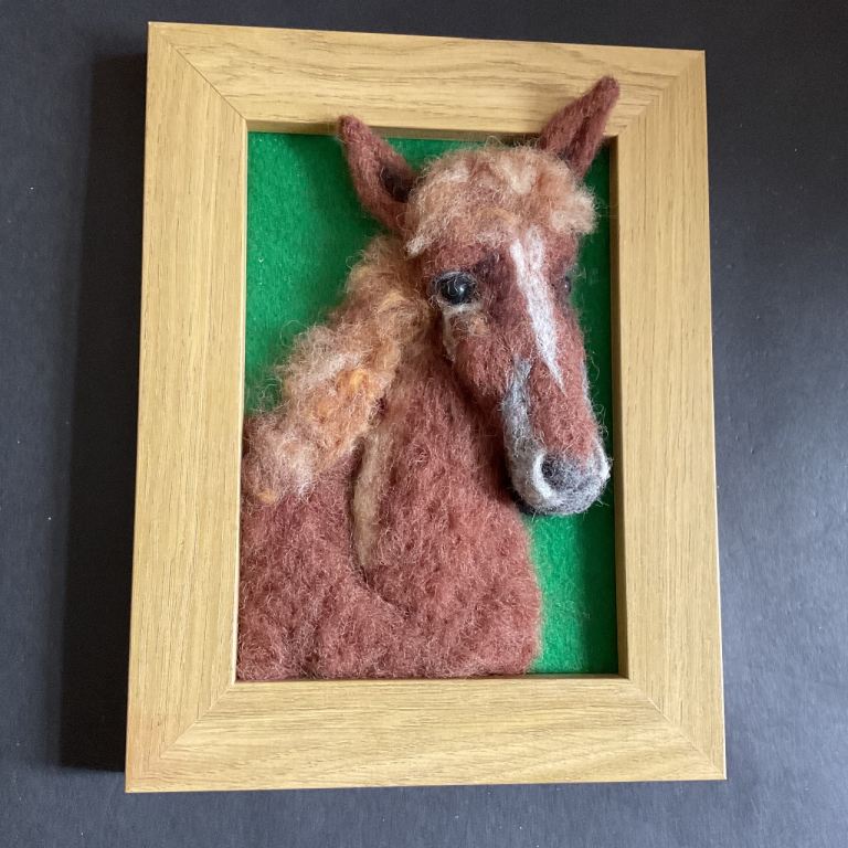 Horse picture handmade